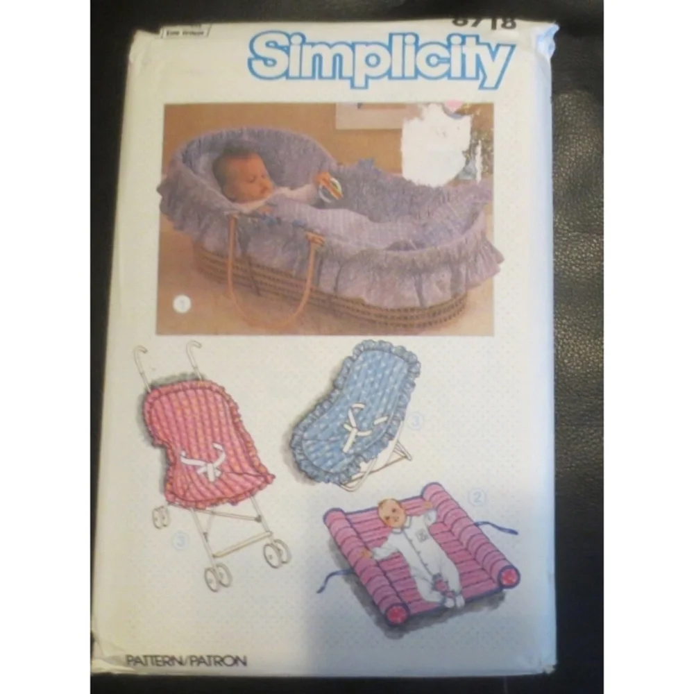 Simplicity 6718 Babies Travel Accessories 16 Pcs. 1984